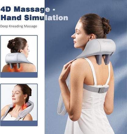 SELLASTIC Neck and Back Massager, Neck Massager with Heating, Body Massager for Body Aches and Pains Relief, Electric Wearable 5D Cervical Neck Massage Machine for Deep Tissue Neck, Back, Shoulders, Waist and Legs