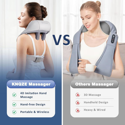 SELLASTIC Neck and Back Massager, Neck Massager with Heating, Body Massager for Body Aches and Pains Relief, Electric Wearable 5D Cervical Neck Massage Machine for Deep Tissue Neck, Back, Shoulders, Waist and Legs